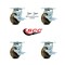 Service Caster 4 Inch High Temp Phenolic Caster Set with Roller Bearings 4 Swivel Lock 2 Brake SCC-30CS420-PHRHT-TLB-BSL-2-TLB-2 - alternate 7